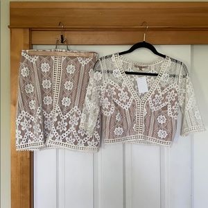 For love and lemons x Nordstrom skirt and top set